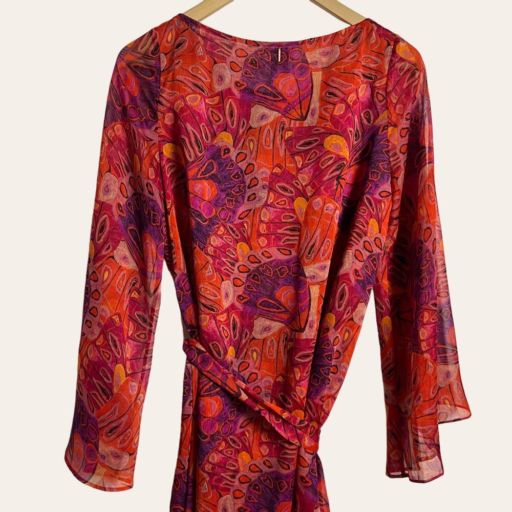 Misa Twiggy Abstract Butterfly Print Long Sleeve … - image 7